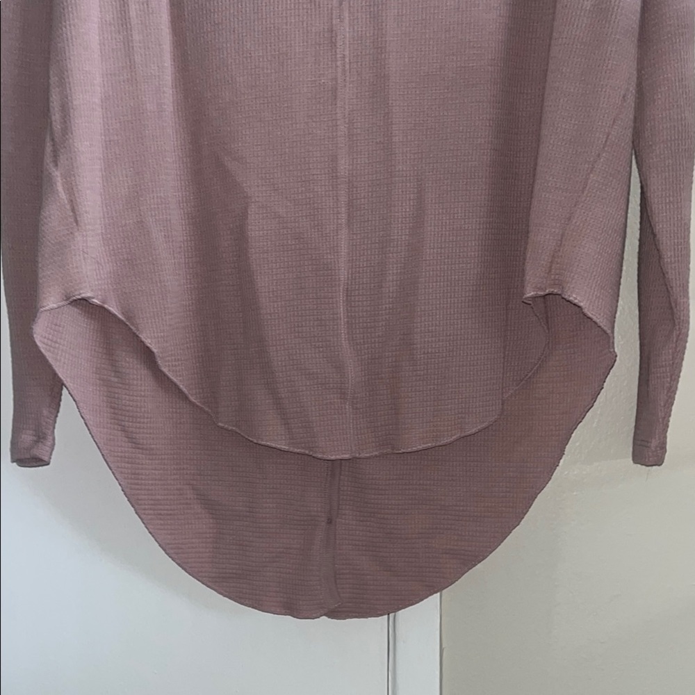 Pink Ribbed Waffle Textures Button-Up Cardigan - Picture 5 of 5